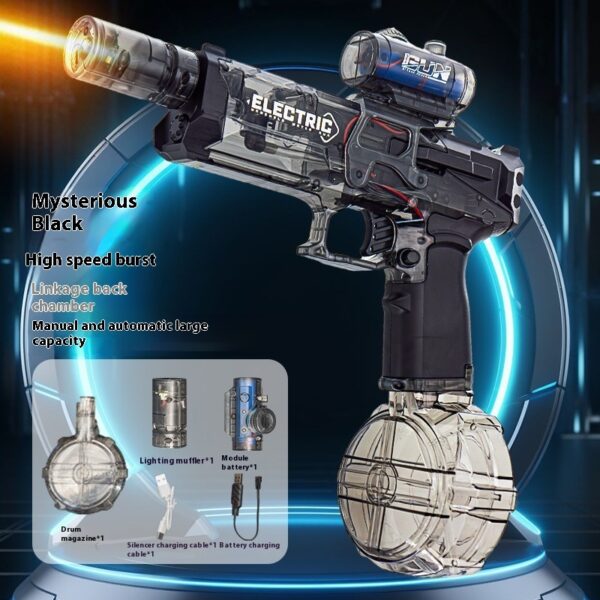 Fire Rat Electric Water Pistol Cool Light Full Automatic Water Spray Gun Summer Toy Sports Entertainment Children Gifts - Image 4