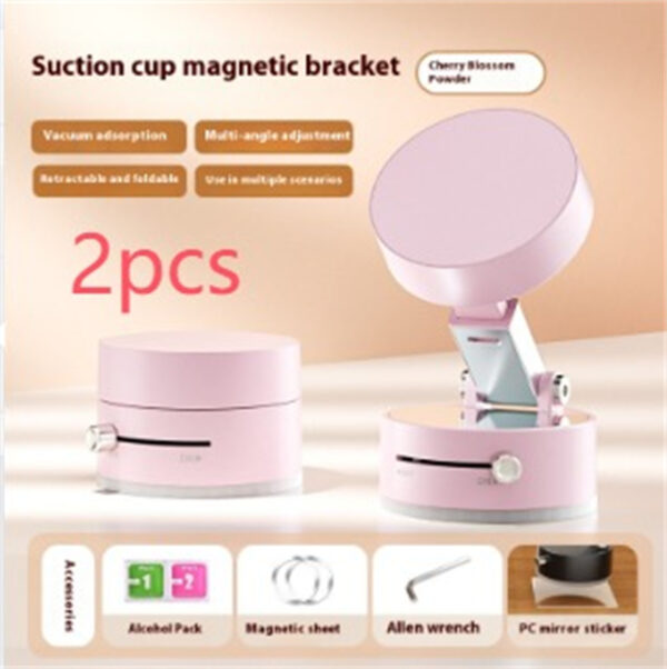 Foldable Magnetic Vacuum Car Phone Holder Foldable Suction Cup - Image 7