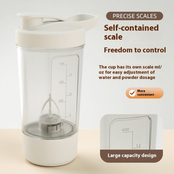 400ML 14oz Electric Protein Powder Mixing Cup Automatic Shaker Mixer Shake Bottle Milk Coffee Blender Kettle Fro Gym - Image 3